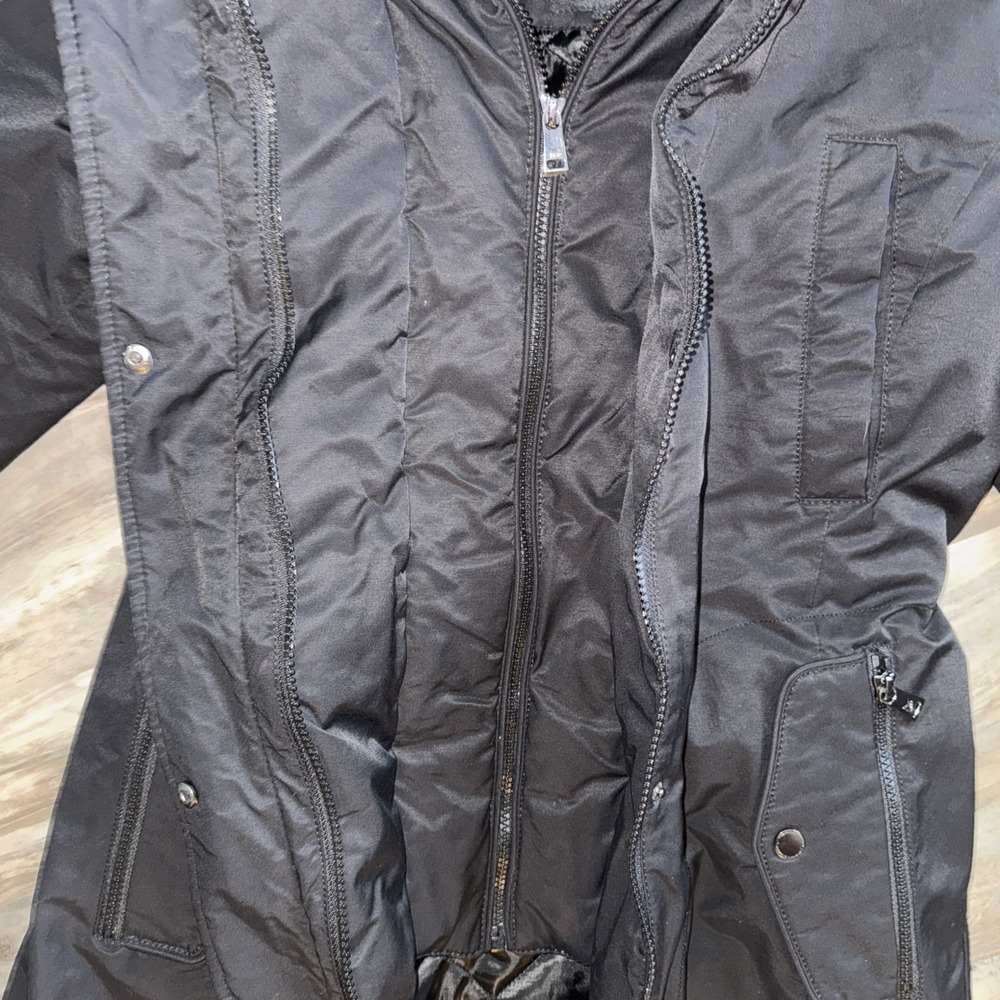 1 Madison Expedition Women's Insulated Hooded Parka Long Coat Jacket Sz Small - Picture 5 of 16